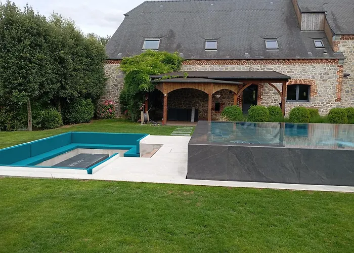 De Luxe Avec Piscine Et Jacuzzi Xxl فيلة Dourlers